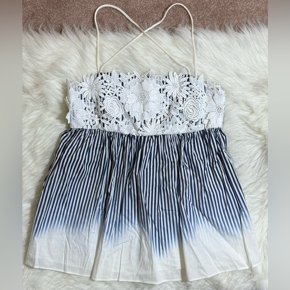 Milly Ombre Stripe Babydoll Tank - Picture 2 of 5